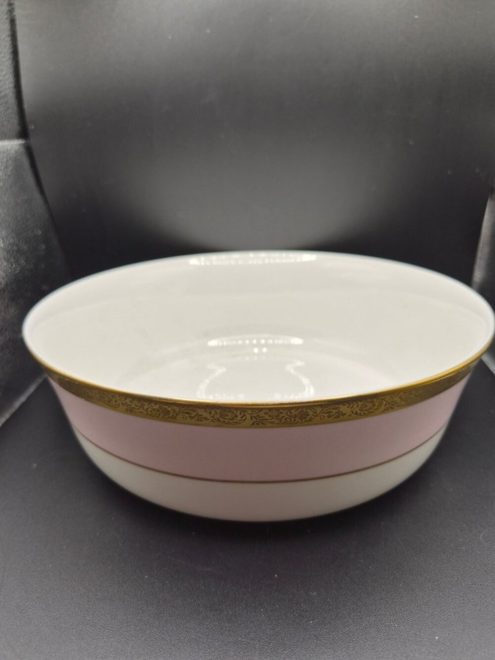 Mary Kay Ceramic Serving Bowl Pink & Gold Design 40th Anniversary Made In Korea
